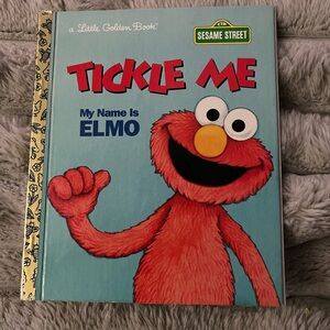 Bundle of 2 Sesame Street Elmo A Little Golden Books